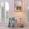65" Lana Arc Floor Lamp With Table And USB Port Black - Teamson Home -Lighting Specialty Store GUEST 55359e1c 9ec0 4eab a0ca 099b043ec7e2