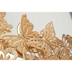 Metal Butterfly Round 3D Wall Mirror Gold - Olivia & May -Lighting Specialty Store GUEST 5d5f3d00 b137 4e9a 8dcd 0fb746b6a8f6