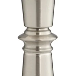 360 Lighting Seymore Modern Table Lamps 26" High Set Of 2 Silver With USB Charging Port LED Touch On Off Black Faux Silk Drum Shade For Bedroom Desk -Lighting Specialty Store GUEST 5db9d8d8 c3ce 4edb ad8b 9a794a5257a3