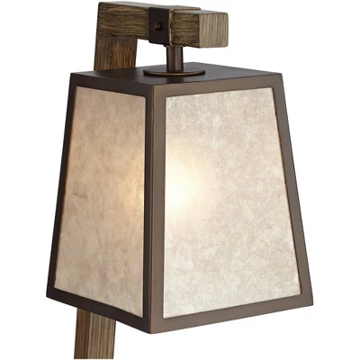 Franklin Iron Works Tribeca Rustic Farmhouse Table Lamp 25" High Metal With USB Charging Port Light Mica Drum Shade For Bedroom Living Room Bedside 3 Franklin Iron Works Tribeca Rustic Farmhouse Table Lamp 25" High Metal With USB Charging Port Light Mica Drum Shade For Bedroom Living Room Bedside - Image 2