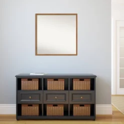 27" X 27" Non-Beveled Carlisle Blonde Narrow Wood Wall Mirror - Amanti Art -Lighting Specialty Store GUEST 5e65be90 bd3e 4a00 b000 2487d70aafbf