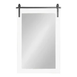 24" X 38" Cates Rectangle Wall Mirror White - Kate & Laurel All Things Decor