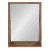 18" X 24" Hutton Functional Wall Mirror Rustic Brown - Kate & Laurel All Things Decor -Lighting Specialty Store GUEST 64b57741 7dbe 4e00 a3d5 ee705715a914