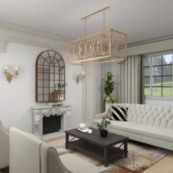 Vintage Metal Chandelier Gold - Olivia & May -Lighting Specialty Store GUEST 68fcfb99 1282 48e2 867a 0912b2c75794