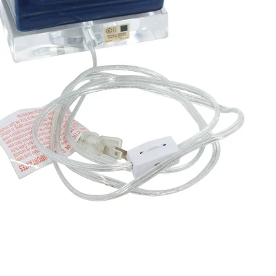 Set Of 2 Coastal Porcelain Accent Lamp Uplight Blue - Olivia & May 5 Set Of 2 Coastal Porcelain Accent Lamp Uplight Blue - Olivia & May - Image 3