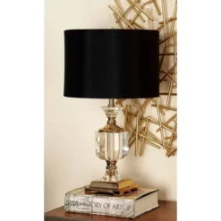 Crystal Table Lamp With Drum Shade Gold - Olivia & May -Lighting Specialty Store GUEST 6d43d59c a7f9 433e ab17 c4156aff27b9