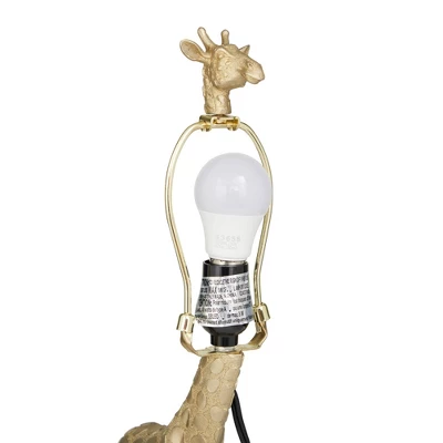 Eclectic Polyresin Giraffe Table Lamp Gold - Olivia & May 11 Eclectic Polyresin Giraffe Table Lamp Gold - Olivia & May - Image 9