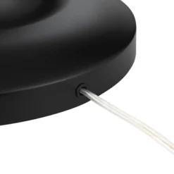 Possini Euro Design Roxie Modern Floor Lamp With Riser 65 1/2" Tall Brass Black Metal Sheer Linen Double Drum Shade For Living Room Bedroom Office -Lighting Specialty Store GUEST 6f4d468b a837 4659 9458 8818d6529925