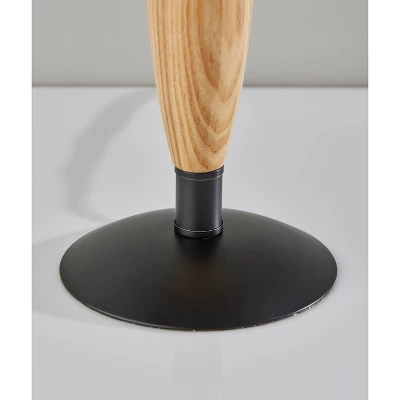 Cayman Natural Wood Table Lamp Black - Adesso 4 Cayman Natural Wood Table Lamp Black - Adesso - Image 2
