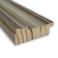 20" X 54" Non-Beveled Mezzanine Antique Silver Narrow Wood On The Door Mirror - Amanti Art