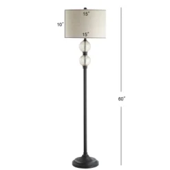 60" Glass/Metal January Floor Lamp (Includes LED Light Bulb) Black - JONATHAN Y 7 60" Glass/Metal January Floor Lamp (Includes LED Light Bulb) Black - JONATHAN Y -Lighting Specialty Store GUEST 7c07154b ed48 4715 9cef 79b1418d04bd