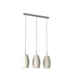 3-Light Batista Glass Pendant Matte Nickel/White - EGLO -Lighting Specialty Store GUEST 812eb15e b2b4 40a8 9393 86732ee15c5c