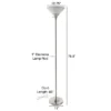 Torchiere Floor Lamp Medium Silver (Includes LED Light Bulb) - Lavish Home 1 Torchiere Floor Lamp Medium Silver (Includes LED Light Bulb) - Lavish Home -Lighting Specialty Store GUEST 847aea14 baec 4358 8a21 354a4905202a