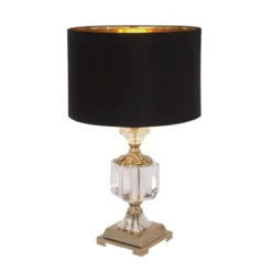 Crystal Table Lamp With Drum Shade Gold - Olivia & May -Lighting Specialty Store GUEST 854d3fb0 040f 4187 9ff2 e2787715fd07