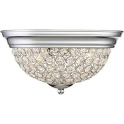 Possini Euro Design Faith Modern Ceiling Light Flush Mount Fixtures 11" Wide Set Of 2 Chrome 2-Light Crystal For Bedroom Kitchen Living Room Hallway 12 Possini Euro Design Faith Modern Ceiling Light Flush Mount Fixtures 11" Wide Set Of 2 Chrome 2-Light Crystal For Bedroom Kitchen Living Room Hallway -Lighting Specialty Store GUEST 856e15a4 10f4 454a 9644 3001ab564e7e