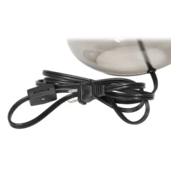 Glass Raindrop Table Lamp With Fabric Shade Smoke Gray - Simple Designs -Lighting Specialty Store GUEST 85d01228 dcba 4ecb 886c c46e43de47ac