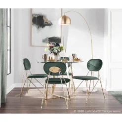 Marble And Metal March Contemporary Floor Lamp Gold (Includes LED Light Bulb) - LumiSource -Lighting Specialty Store GUEST 8802145b 88f5 4186 8b78 436b60a6f2c9