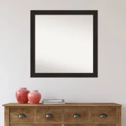 30" X 30" Non-Beveled Furniture Espresso Narrow Wall Mirror - Amanti Art -Lighting Specialty Store GUEST 8ad8dc86 f3d3 4038 9957 25f561cf7c31