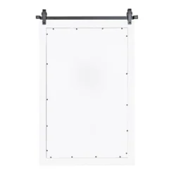 24" X 38" Cates Rectangle Wall Mirror White - Kate & Laurel All Things Decor -Lighting Specialty Store GUEST 8e199712 4260 48bf 9c77 b0bcc003a5f1