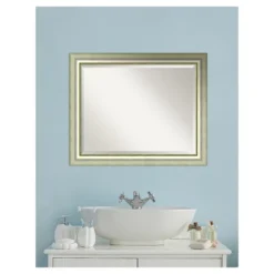 Vegas Silver Framed Wall Mirror - Amanti Art -Lighting Specialty Store GUEST 8fb70140 c134 4a7a 846e a065f42e6398