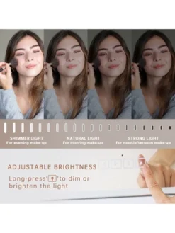 Fenchilin Large Hollywood Lighted Makeup Vanity Mirror With 15 Dimmable LED Bulbs And Bluetooth Speaker For Dressing Room And Bedroom Or Wall-Mounted -Lighting Specialty Store GUEST 902fc817 ae50 4ae6 b78e 0e5a2c60a523