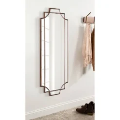 16" X 42" Minuette Decorative Framed Wall Mirror Bronze - Kate & Laurel All Things Decor -Lighting Specialty Store GUEST 94b4b725 1bf3 4f43 9837 4f36d593c415