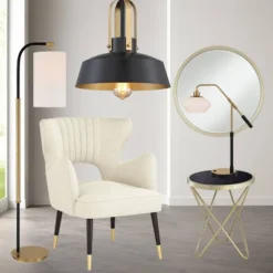 Possini Euro Design Black Warm Brass Mini Pendant Lighting Fixture 12" Wide Farmhouse Rustic For Dining Room House Home Kitchen Island High Ceilings -Lighting Specialty Store GUEST 94ec432f 20b8 4ccb bcdb dc2971fa869c