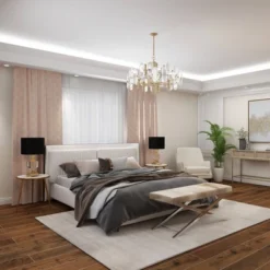 Crystal Table Lamp With Drum Shade Gold - Olivia & May -Lighting Specialty Store GUEST 954804ab ce0c 474a 9310 31123b47f4ad