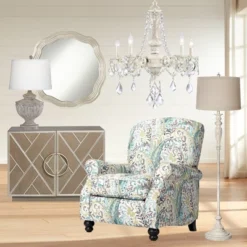 Kathy Ireland Chateau De Conde Antique Rubbed White Pendant Chandelier 26" Wide French Crystal 5-Light Fixture For Dining Room House Kitchen Island -Lighting Specialty Store GUEST 95b51efb 58ed 4141 ba62 1a3b3fb2f9ff