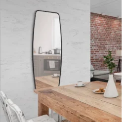 18" X 48" Caskill Full Length Wall Mirror Black - Kate & Laurel All Things Decor -Lighting Specialty Store GUEST 960e724a 3506 44d8 a33c ecc3d5a5c3fc