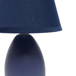9.45" 2pk Petite Ceramic Oblong Bedside Table Desk Lamps With Matching Tapered Drum Shade Blue - Creekwood Home 18 9.45" 2pk Petite Ceramic Oblong Bedside Table Desk Lamps With Matching Tapered Drum Shade Blue - Creekwood Home -Lighting Specialty Store GUEST 972ea1c1 5821 4c72 9505 08cf94321427