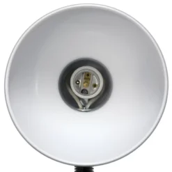 14.25" Traditional Fundamental Metal Desk Task Lamp And Bowl Shaped Shade With Flexi Gooseneck Gray - Creekwood Home -Lighting Specialty Store GUEST 9778b01a 49d9 4035 8c06 0696dd8f2a3c