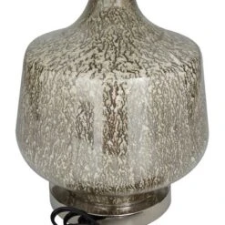 Linen Table Lamp With Faux Mercury Glass Finish Silver - Olivia & May 12 Linen Table Lamp With Faux Mercury Glass Finish Silver - Olivia & May -Lighting Specialty Store GUEST 984bb99c 7131 483e bedd 8dcdcae5851d