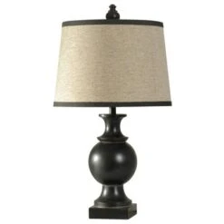 Noir Table Lamp Black - StyleCraft