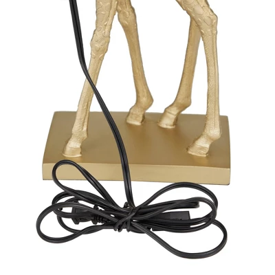 Eclectic Polyresin Giraffe Table Lamp Gold - Olivia & May 12 Eclectic Polyresin Giraffe Table Lamp Gold - Olivia & May - Image 10