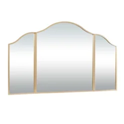 Metal Arched Wall Mirror With Folding Sides Gold - Olivia & May -Lighting Specialty Store GUEST 9bab838e d558 4dc4 addd 4cc6273a8afc