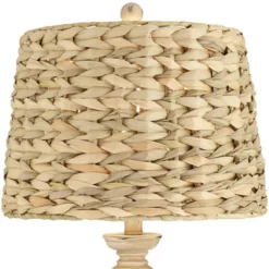 Regency Hill Carlisle Modern Coastal Table Lamps 26 1/2" High Set Of 2 Beige Sea Grass Tapered Drum Shade For Bedroom Living Room Bedside Nightstand -Lighting Specialty Store GUEST 9c226f57 ff8f 40a6 9a1f f07da7d2059b