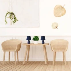 9.45" 2pk Petite Ceramic Oblong Bedside Table Desk Lamps With Matching Tapered Drum Shade Blue - Creekwood Home 16 9.45" 2pk Petite Ceramic Oblong Bedside Table Desk Lamps With Matching Tapered Drum Shade Blue - Creekwood Home -Lighting Specialty Store GUEST a039df64 f79e 468e a009 89fbcd450565