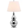 26" Cybil Double Gourd Lamp Silver (Includes CFL Light Bulb) - Safavieh -Lighting Specialty Store GUEST a26d7e85 85ca 45dc bf0f 12da9ef55d18