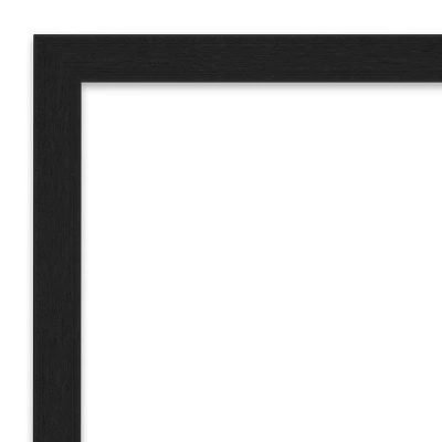 20" X 26" Non-Beveled Grace Brushed Metallic Black Narrow Wall Mirror - Amanti Art 4 20" X 26" Non-Beveled Grace Brushed Metallic Black Narrow Wall Mirror - Amanti Art - Image 2