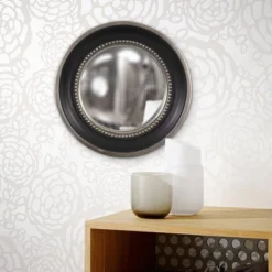 Round Patterson Decorative Wall Mirror Black - Howard Elliott -Lighting Specialty Store GUEST a394b868 7719 42c4 8cc0 3c5cdca44240