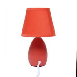 9.45" 2pk Petite Ceramic Oblong Bedside Table Desk Lamps With Matching Tapered Drum Shade Orange - Creekwood Home 13 9.45" 2pk Petite Ceramic Oblong Bedside Table Desk Lamps With Matching Tapered Drum Shade Orange - Creekwood Home -Lighting Specialty Store GUEST a3b97f0a f307 497a 919d 6bb40c471255