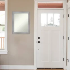 22" X 28" Non-Beveled Flair Polished Nickel Wall Mirror - Amanti Art -Lighting Specialty Store GUEST a591ed9a ed15 465b a89b a5febaaf0387