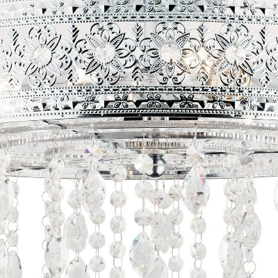 24" 3-Light Giselle Chandelier Polished Gold - River Of Goods 10 24" 3-Light Giselle Chandelier Polished Gold - River Of Goods - Image 8