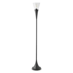 Glass Floor Lamp In Black - Henn&Hart -Lighting Specialty Store GUEST a6b6b27b 95a1 4640 8dc9 ea8c041c878d