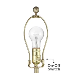 360 Lighting Modern Table Lamp With USB Charging Port 20.5" High Green Ribbed Ceramic Oatmeal Fabric Drum Shade For Bedroom Desk (Color May Vary) -Lighting Specialty Store GUEST a7b7ff37 d57f 4bd7 a4f8 0eb4280e4a79