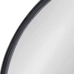 30" Owing Round Wall Mirror Black - Kate & Laurel All Things Decor -Lighting Specialty Store GUEST a7e9a4e1 6c22 4caf b083 754ad6e68c32