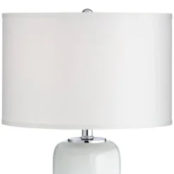 Possini Euro Design Modern Table Lamp With USB Charging Port And Nightlight LED 25" High Blue Art Glass White Shade For Bedroom Desk (Color May Vary) 12 Possini Euro Design Modern Table Lamp With USB Charging Port And Nightlight LED 25" High Blue Art Glass White Shade For Bedroom Desk (Color May Vary) -Lighting Specialty Store GUEST abb5061a 370a 41ff 8cef 7b6df6160770