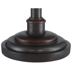 Barnes And Ivy Henson Industrial Floor Lamp 63" Tall Bronze With LED Nightlight Earthy Fabric Drum Shade For Living Room Bedroom Office House Home -Lighting Specialty Store GUEST ae632412 3102 4f02 bb1c a2e942c9d6db