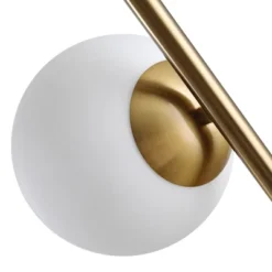 HOMCOM Floor Lamp W/ 2pcs Glass Lamp Shade Modern Portable Decorative Lamp, White -Lighting Specialty Store GUEST b0c2a1f5 e563 478f b279 ddc3a7ba8967